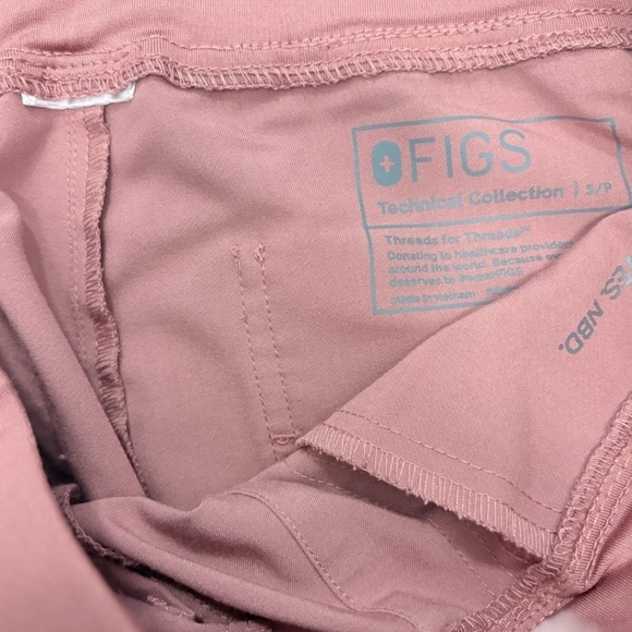 FIGS Zamora 2.0 Jogger Scrub Pants 🌸 Mauve | Small Petite - Picture 4 of 4